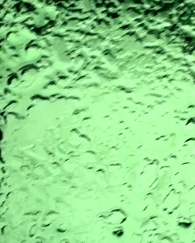 Green cast, cast glass by ARG