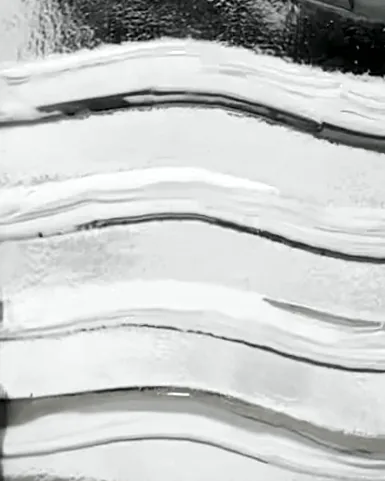 Wave cast, cast glass by ARG