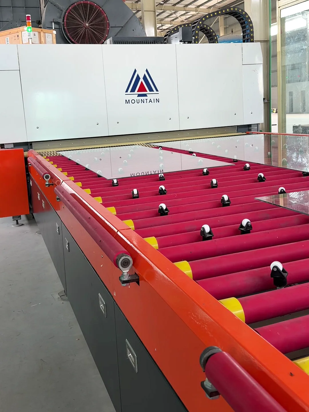 The loading table and the toughening furnace, ARG's new machinery