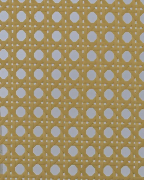 Gold cane, rattan glass by ARG