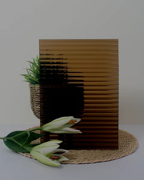 Brown Fluted, fluted glass by arg