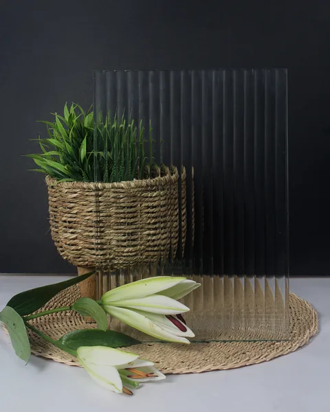 Clear Flute, fluted glass by arg